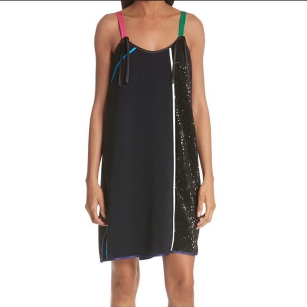 NWT Harvey  Faircloth Asymmetrical Sequin Dress